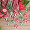 80Pcs Christmas Candy Cane Ornaments Red and White Candy Decorations Christmas Tree Hanging Peppermint Ornaments for Holiday Party Decoration DIY Crafts, 2.5cm